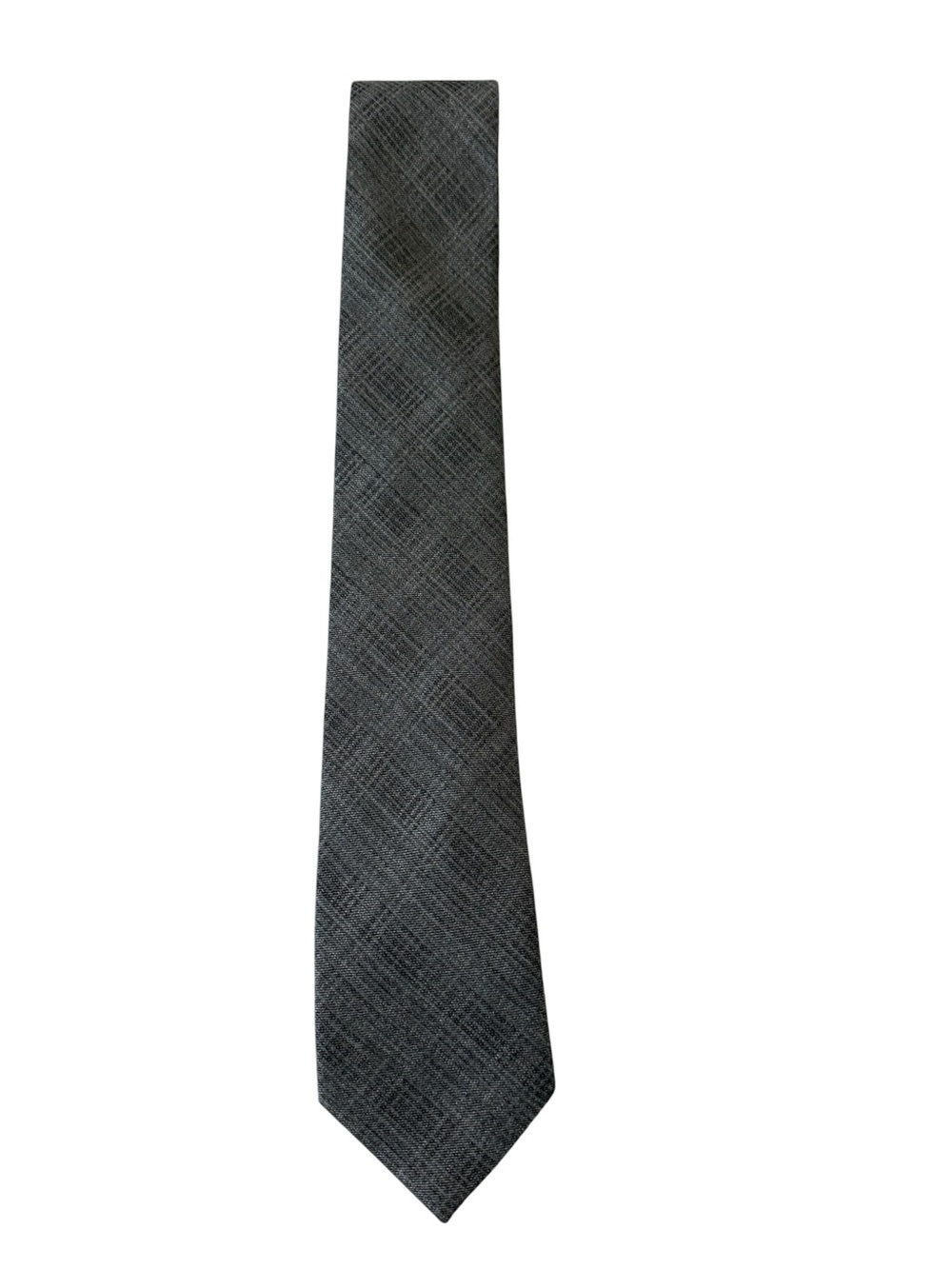 Calvin Klein Silk Blend Men's Gray Black Necktie